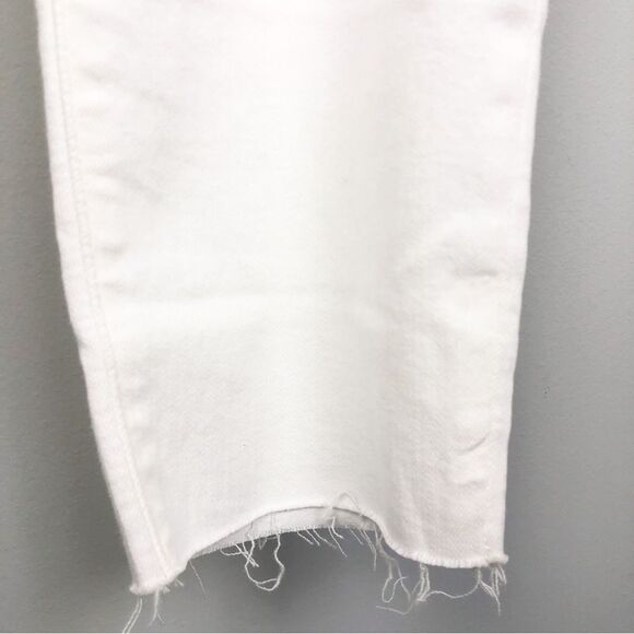 MADEWELL | NEW White 9” Mid-Rise Skinny Jeans Exposed Button Fly Women’s Size 37 - Picture 7 of 13